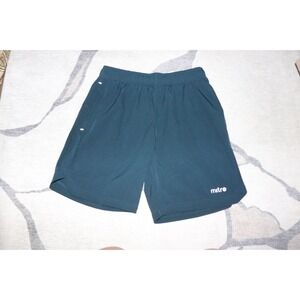 Mitre Athletic Shorts Mens Small Green Running Gym Soccer Elastic Waist